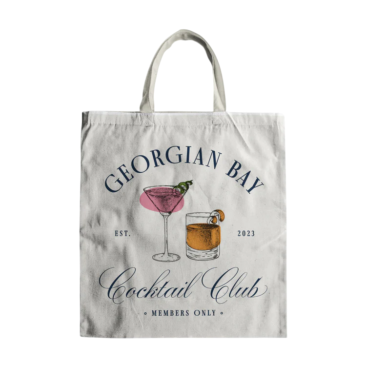 Cocktail Club Tote bag – Georgian Bay Spirit Co.